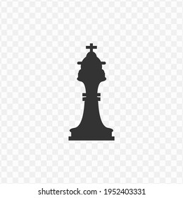 Transparent chess icon png, vector illustration of an chess icon in dark color and transparent background(png)