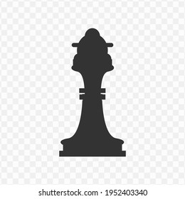 Transparent chess icon png, vector illustration of an chess icon in dark color and transparent background(png)