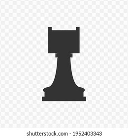 Transparent chess icon png, vector illustration of an chess icon in dark color and transparent background(png)