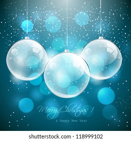 Transparent Christmas balls
