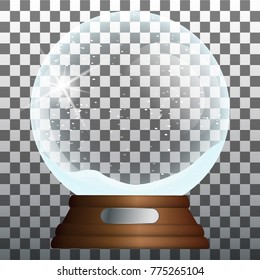 Transparent Christmas Snow Globe.
Layered vector illustration.
I invite you to visit my christmas set for more.