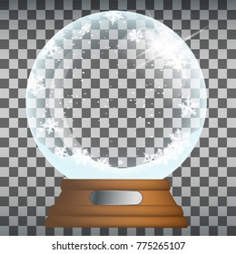 Transparent Christmas Snow Globe.
Layered vector illustration.
I invite you to visit my christmas set for more.