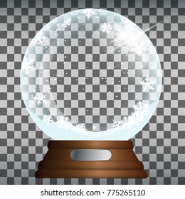 Transparent Christmas Snow Globe.
Layered vector illustration.
I invite you to visit my christmas set for more.