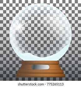 Transparent Christmas Snow Globe.
Layered vector illustration.
I invite you to visit my christmas set for more.