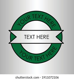 Transparent circle logo for brands