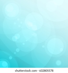 Transparent circles on a bright colored background. Abstract bubbles.
