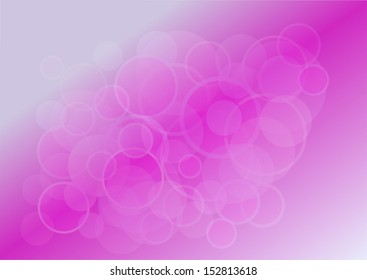 Transparent circles on purple  mesh gradient background  