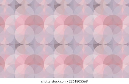 Transparent circles are superimposed on each other