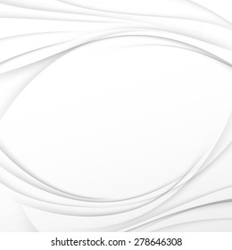 Transparent circular modern abstract wave pattern abstract virtual frame border. Vector illustration