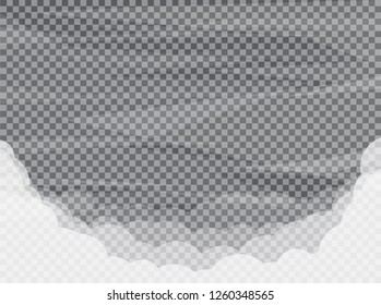 Transparent Clouds. Vector Background