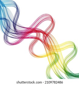 Diseño de onda de espectro de color transparente, pasos abstractos de fondo10