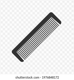 Transparent comb icon png, vector illustration of an comb icon in dark color and transparent background(png).