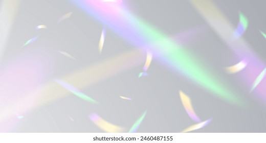 transparent confetti background colorful and beautiful Elegant sparkling light effect, vector illustration