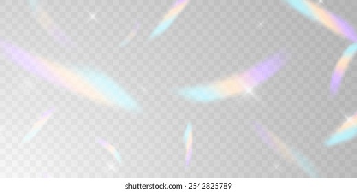 transparent confetti background colorful and beautiful Elegant sparkling light effect, vector illustration