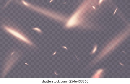 transparent confetti background colorful and beautiful Elegant sparkling light effect, vector illustration