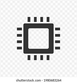 Transparent Cpu Icon Png Vector Illustration Stock Vector (Royalty Free ...