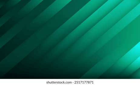 Transparent crooked bars with green gradient mesh abstract background nice for wallpaper or banner