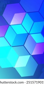 Transparente Würfel mit blauem und türkisem Farbverlauf Mesh abstrakten Porträt Hintergrund schön für Tapete oder Banner