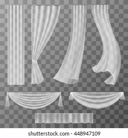 Transparent curtains set