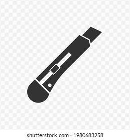 Transparent cutter icon png, vector illustration of cutter in dark color and transparent background(png).