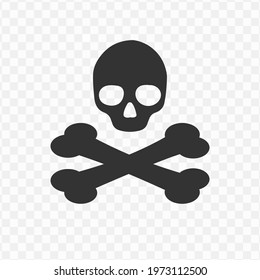 Transparent dangerous icon png, vector illustration of an dangerous icon in dark color and transparent background(png).