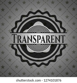 Transparent dark icon or emblem