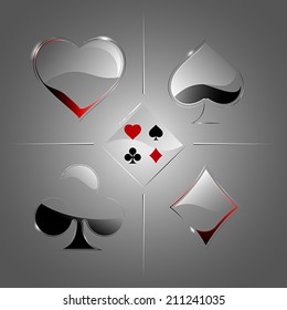 Transparent deck of cards
