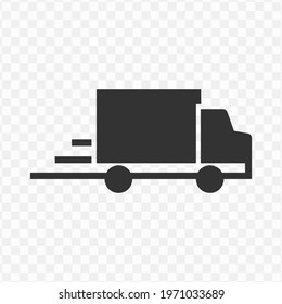 Transparent delivery icon png, vector illustration of an delivery icon in dark color and transparent background(png)