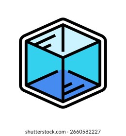transparentes Design Farbe Symbol Vektor. transparentes Konstruktionszeichen. einzelne Symbolgrafik