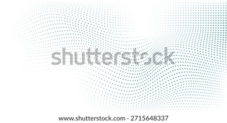 Transparent Dot Vector Gradient Blue Color Halftone Background Staggered Dots Pattern Abstract Art Simple