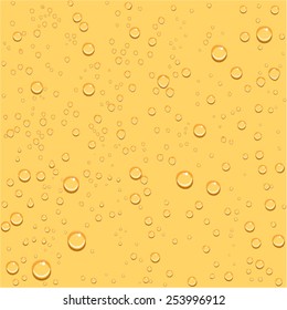 Transparent drop beer seamless background. Illustration in vector format