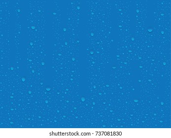 transparent drop on a window