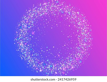 Transparent Effect. Cristal Dust. Falling Poster. Happy Colourful Explosion. Neon Tinsel. Laser Pattern. Pink 3d Paper. Carnaval Sparkle. Blue Transparent Effect