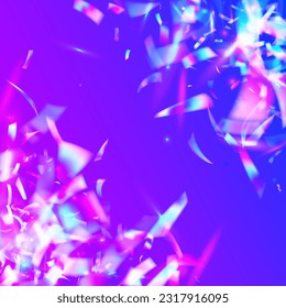 Transparent Effect. Fantasy Foil. Blue Metal Texture. Bright Art. Shiny Vaporwave Gradient. Holographic Sparkles. Blur Flyer. Neon Glare. Pink Transparent Effect