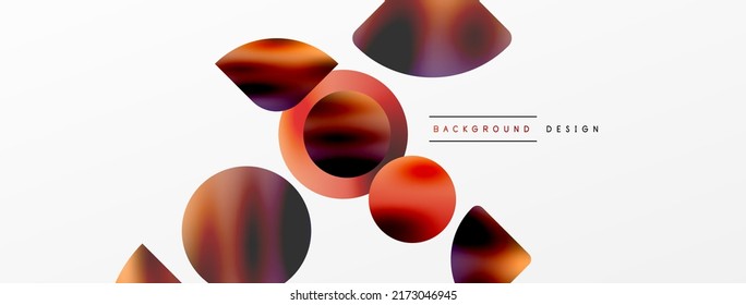 Transparent effects geometric abstract background. Minimalist wallpaper, banner, background or landing