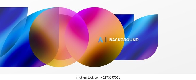 Transparent effects geometric abstract background. Minimalist wallpaper, banner, background or landing