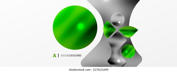 Transparent effects geometric abstract background. Minimalist wallpaper, banner, background or landing