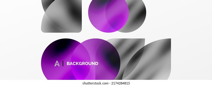 Transparent effects geometric abstract background. Minimalist wallpaper, banner, background or landing