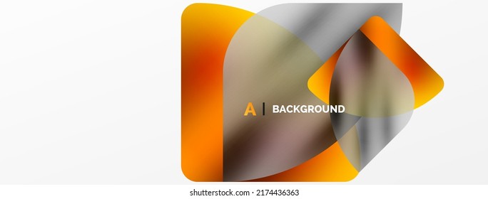 Transparent effects geometric abstract background. Minimalist wallpaper, banner, background or landing