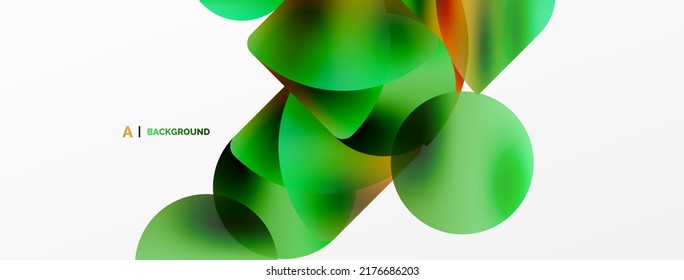 Transparent effects geometric abstract background. Minimalist wallpaper, banner, background or landing