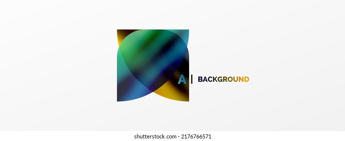 Transparent effects geometric abstract background. Minimalist wallpaper, banner, background or landing