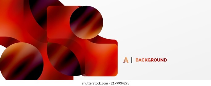 Transparent effects geometric abstract background. Minimalist wallpaper, banner, background or landing