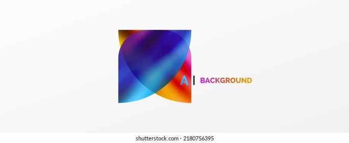 Transparent effects geometric abstract background. Minimalist wallpaper, banner, background or landing