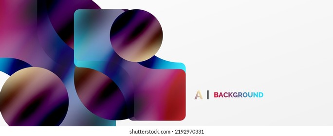 Transparent effects geometric abstract background. Minimalist wallpaper, banner, background or landing