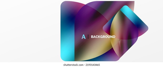 Transparent effects geometric abstract background. Minimalist wallpaper, banner, background or landing