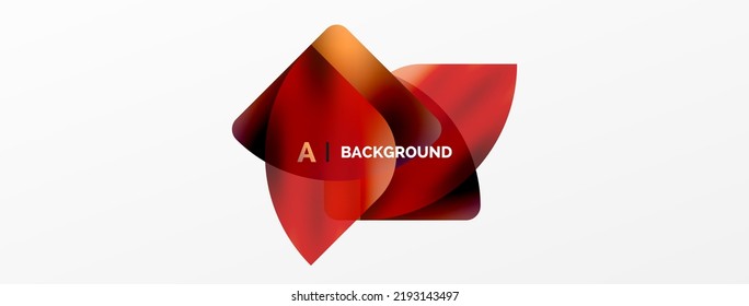 Transparent effects geometric abstract background. Minimalist wallpaper, banner, background or landing