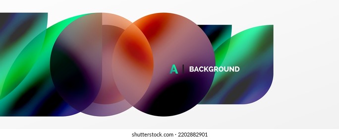 Transparent effects geometric abstract background. Minimalist wallpaper, banner, background or landing