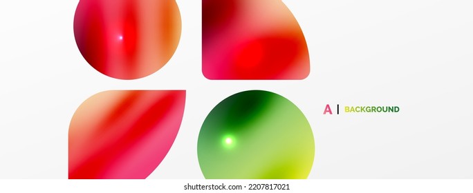 Transparent effects geometric abstract background. Minimalist wallpaper, banner, background or landing