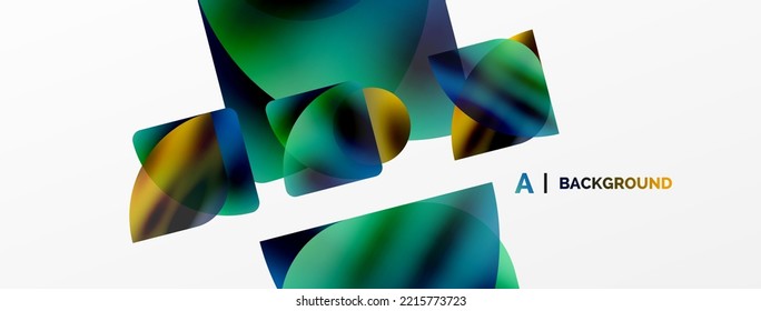 Efectos transparentes fondo abstracto geométrico. Papel pintado, pancarta, fondo o aterrizaje de carácter minimalista