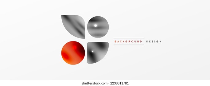 Transparent effects geometric abstract background. Minimalist wallpaper, banner, background or landing